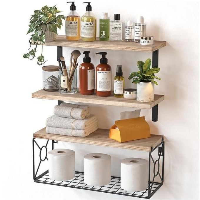 product_image_name-Generic-Étagères murales pour l'organisation et la décoration de la maison avec panier de rangement-1
