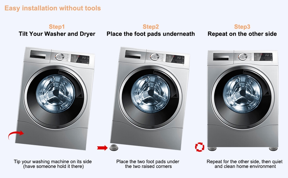 washer machine pads
