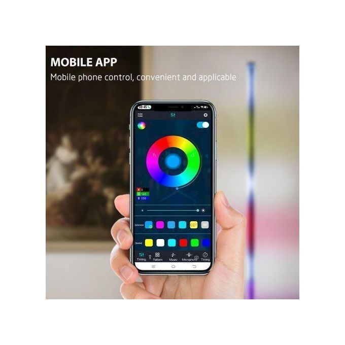 product_image_name-Generic-RGB LED Floor Lamp/Mood Light - Height 130cm-4