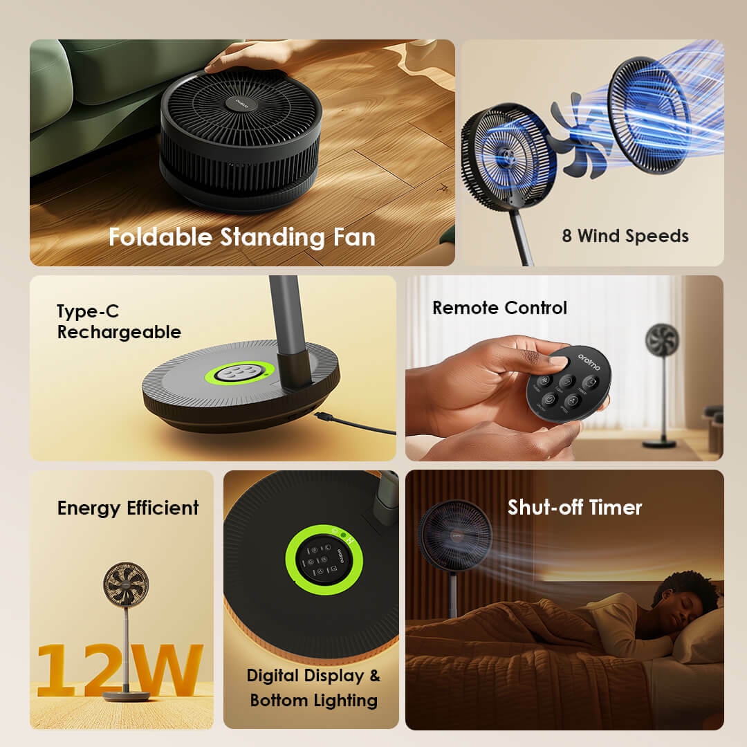 SmartFoldingFan OPF-501A features
