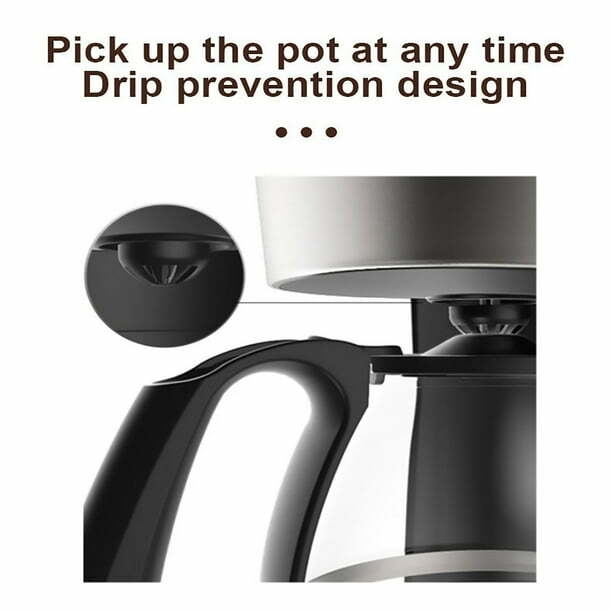 IMossad Drip Coffee Maker 4 Cup, Coffee Pot Machine, Permanent Coffee Filter, 25Oz Electric Coffee Maker