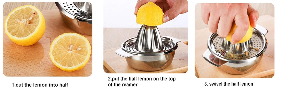 how to use a lemon juicer
