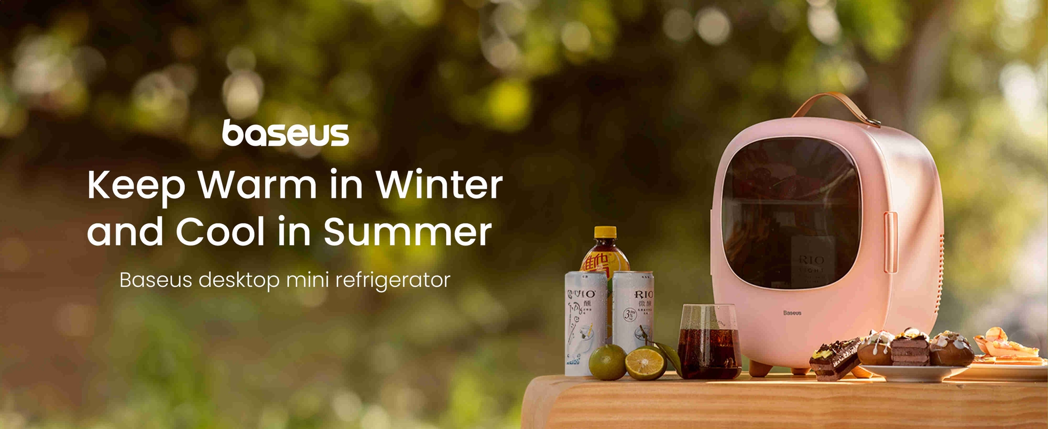 Baseus Portable Refrigerator for Car, Mini Makeup Fridge, 8L 60W