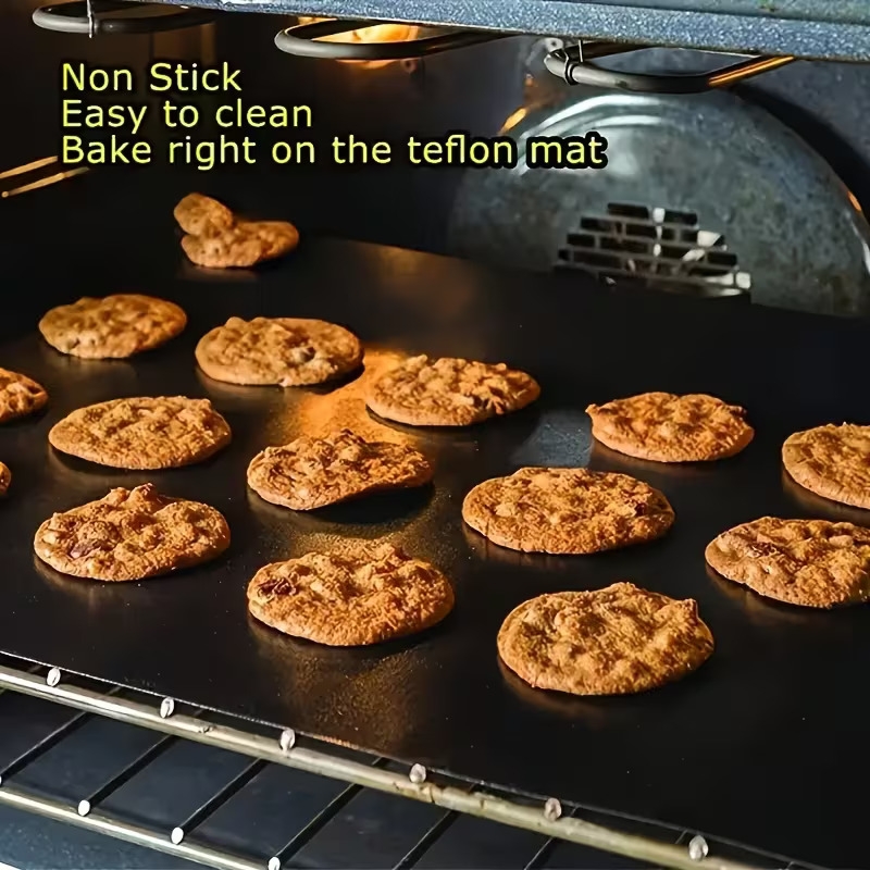 1 2pcs non stick reusable baking mats   electric gas ovens toasters and grills durable kitchen essentials for outdoor bbqs cooking Product details 10
