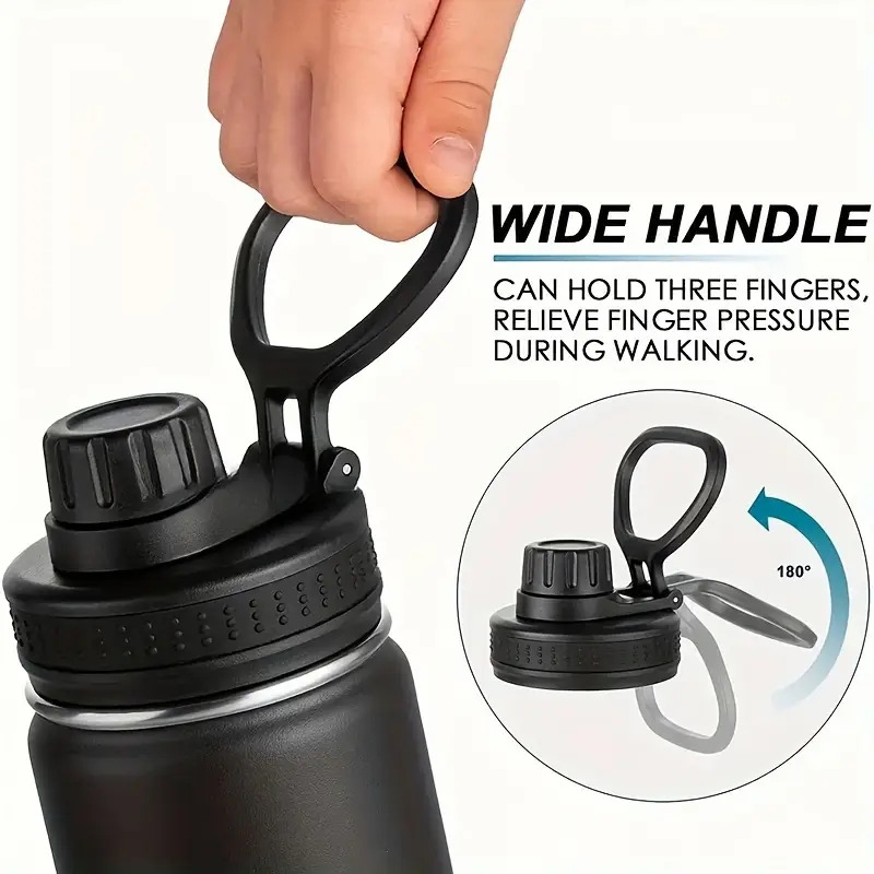 1pc 950ml 32oz stainless steel insulated water bottle leakproof double wall vacuum water cup perfect for sports outdoor activities details 0