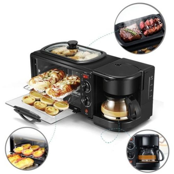 product_image_name-Generic-High Performance 9L 3 in 1 Electric Breakfast Maker - Black-1