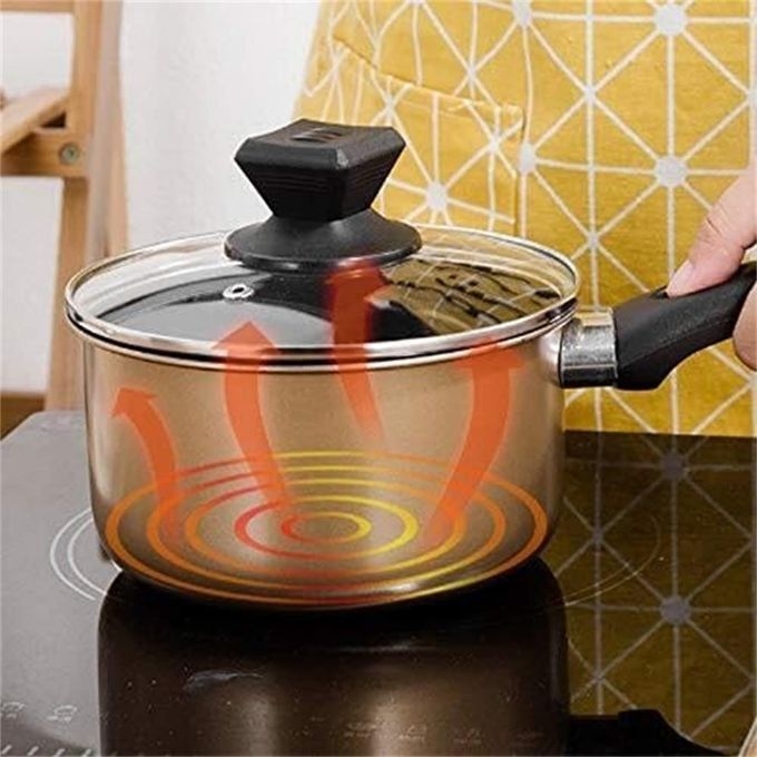 product_image_name-Generic-3PCS Double-layer Non-Stick Cookware Set, Chinese Wok, Soup Pot & Milk Pan-2