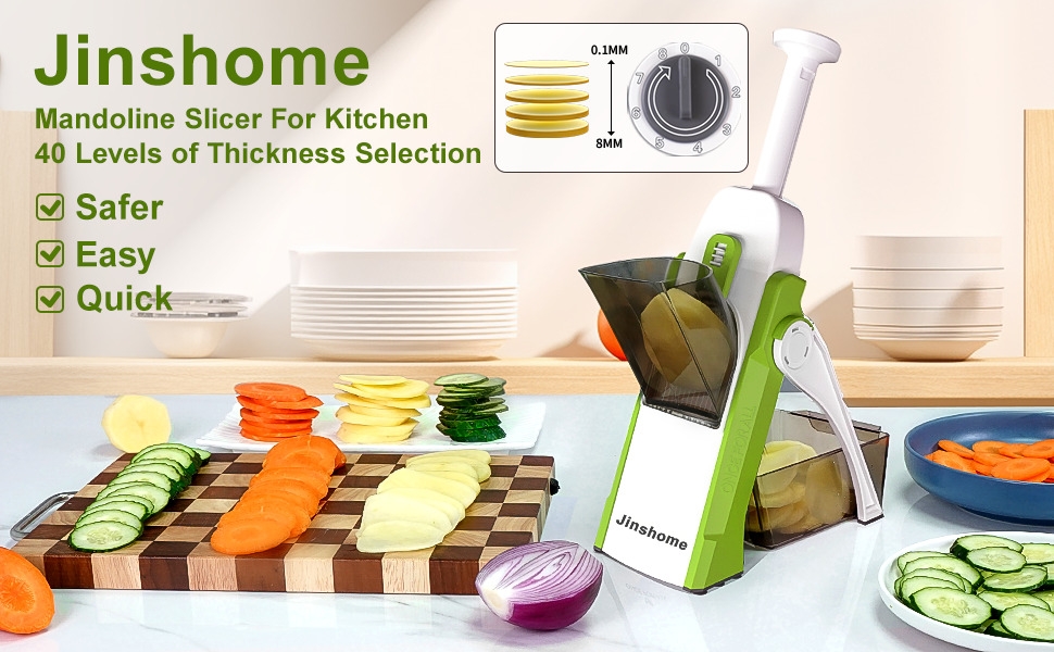 Mandoline Slicer Veggie chopper for Kitchen Safe Vegetable Chopper Adjustable mandoline slicer