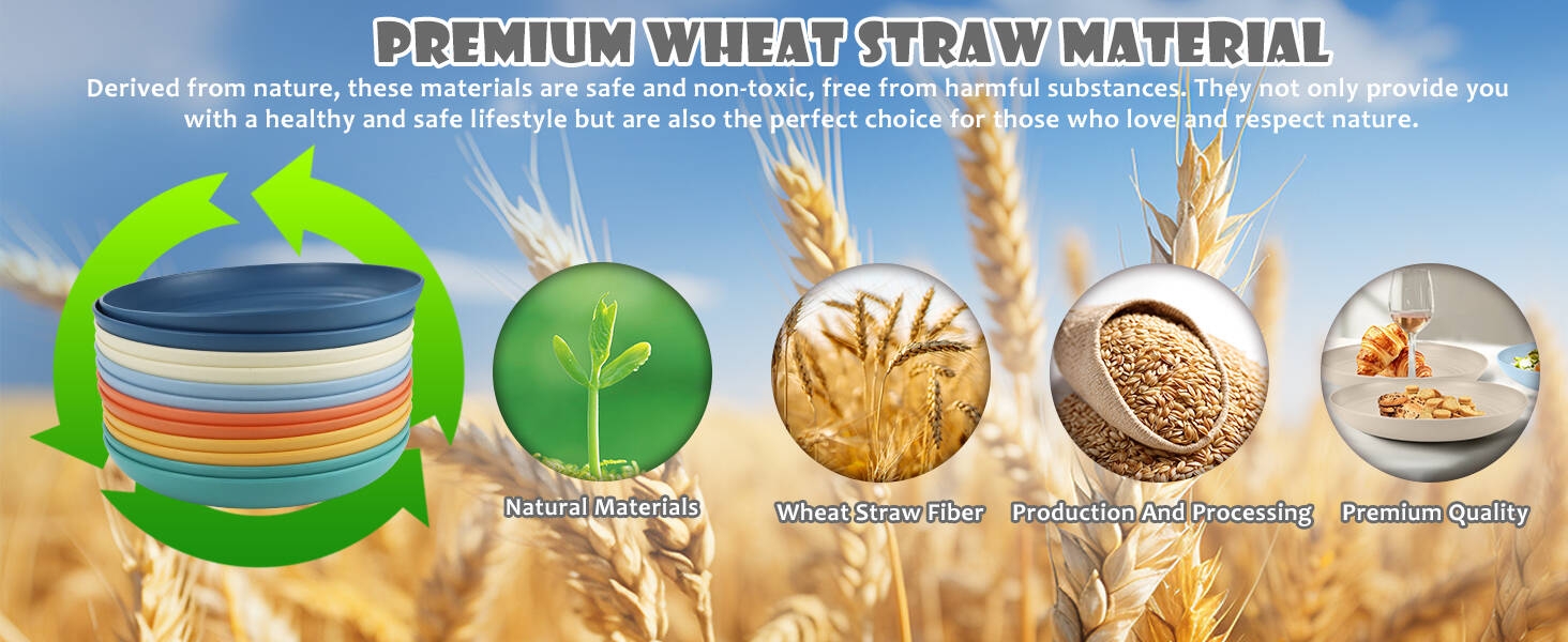 wheat straw plates wheat straw dinnerware wheat straw dinnerware set wheat straw plates set