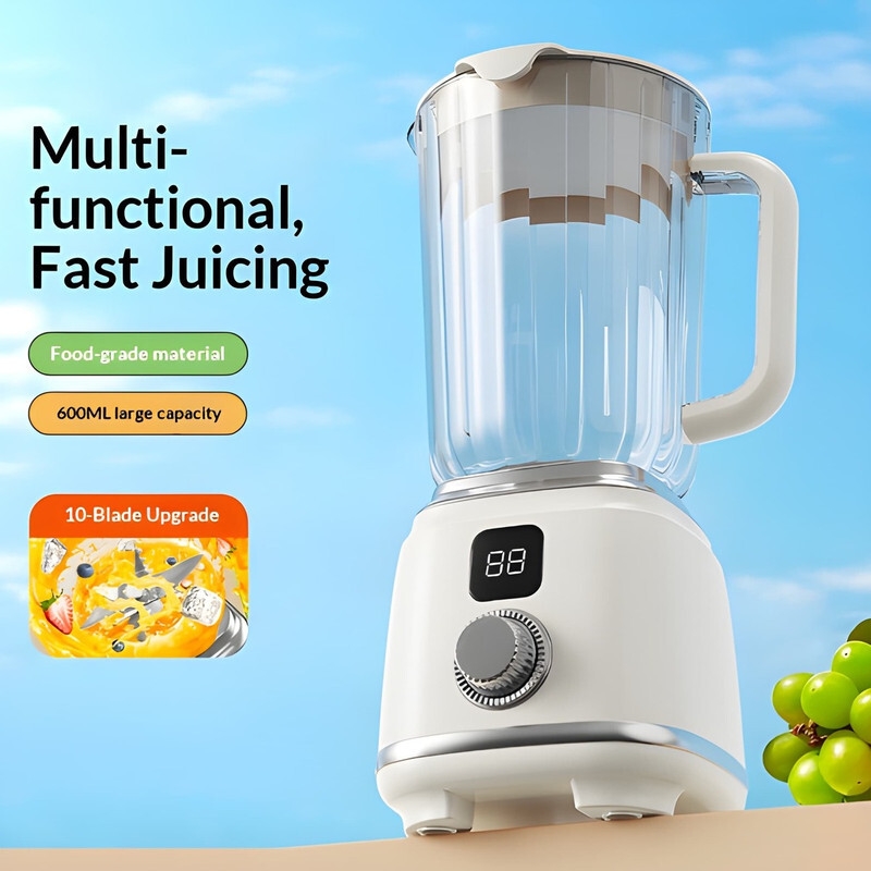 Portable Rechargeable Juicer Blender - 600ml, 50W