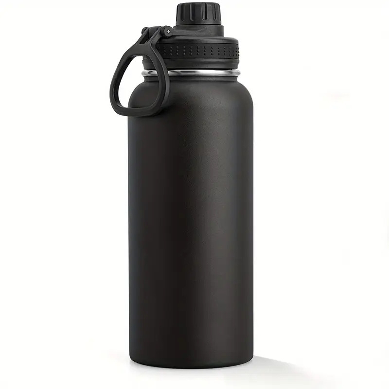 1pc 950ml 32oz stainless steel insulated water bottle leakproof double wall vacuum water cup perfect for sports outdoor activities details 1