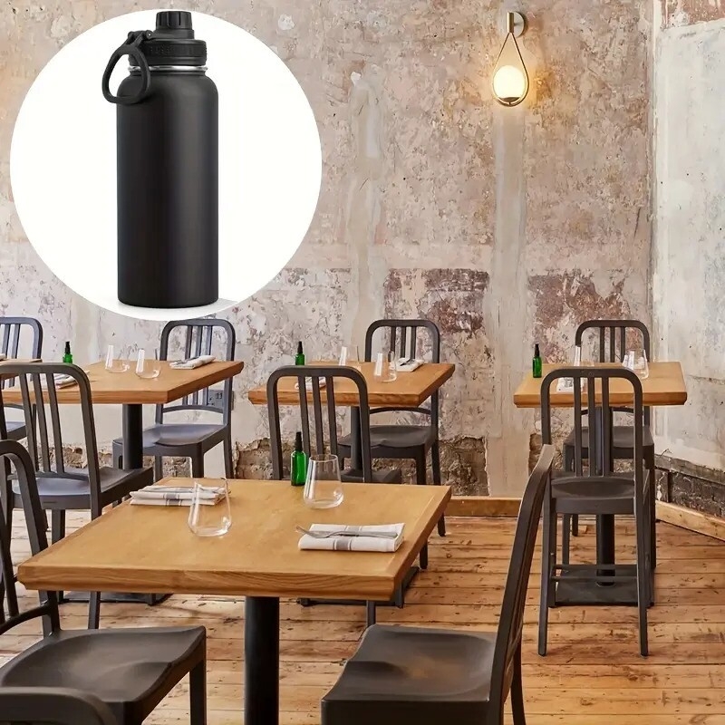 1pc 950ml 32oz stainless steel insulated water bottle leakproof double wall vacuum water cup perfect for outdoor activities thermal drinkware cups vacuum thermal cup stainless steel vacuum bottle for restaurant eid al adha mubarak 3