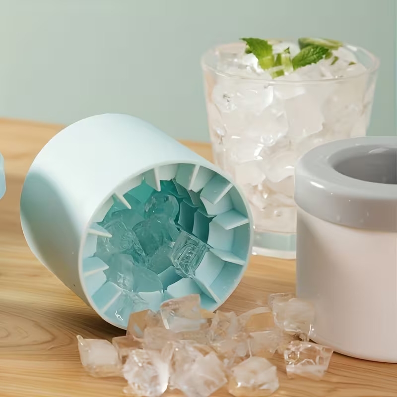 silicone cube of ice mold ice and perfectly shaped ice cubes to 60 kitchen supplies household kitchen refrigerator additions refrigerator storage boxes and storage refrigerator organizers Product details 1