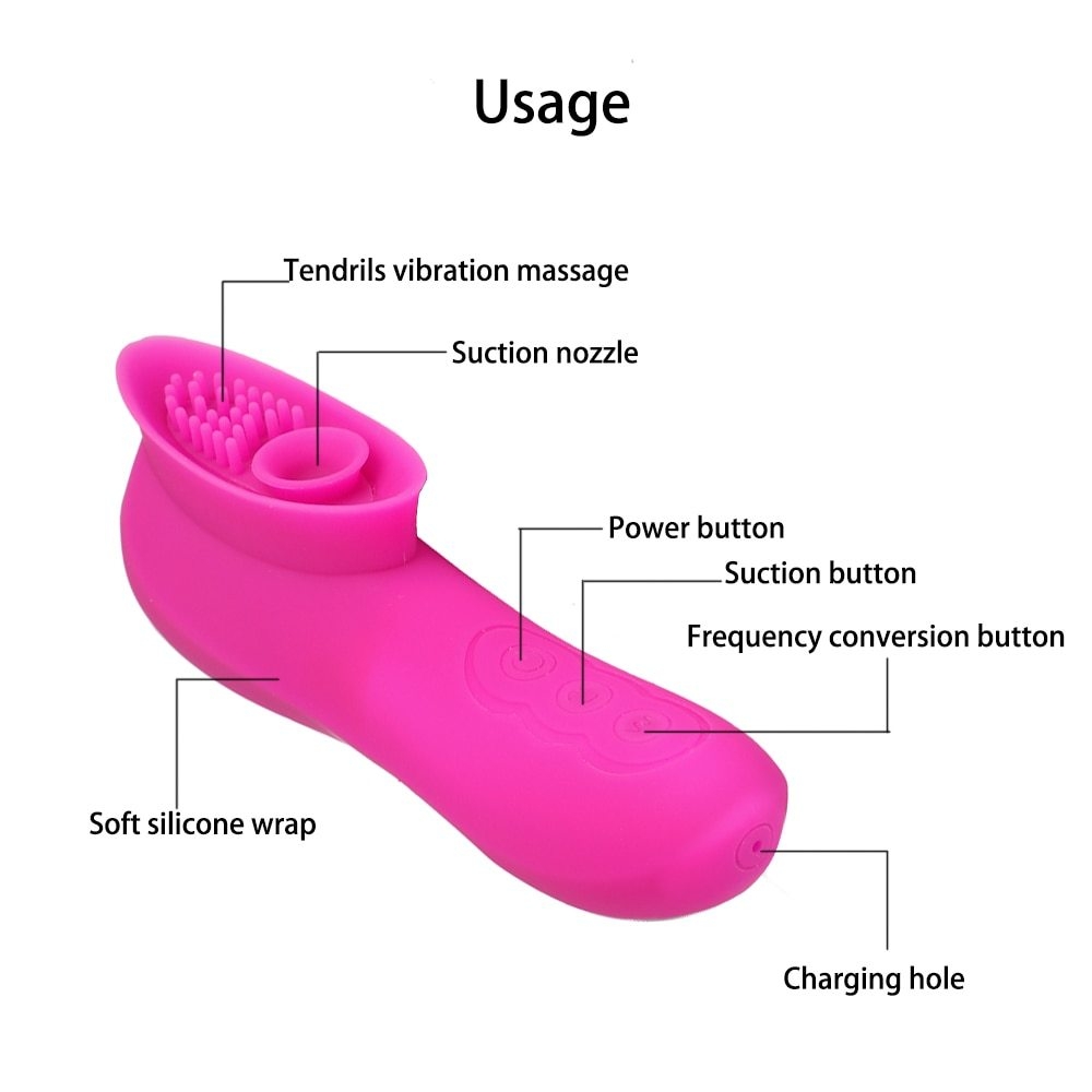 Details of Vagina Sucking Vibrator Blowjob Tongue Vibrating Nipple Sucker  Sex Toys For Women Sex Oral Licking ClitorisStimulator Masturbator LIG