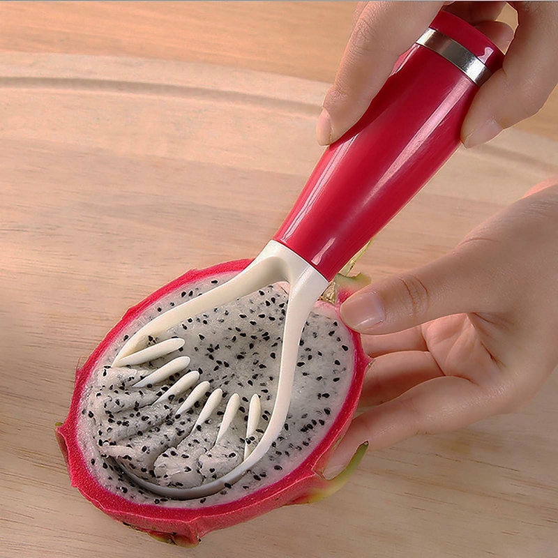 Hot Kitchen Multifunction Fruit Flesh Slicer Seed Scoop Cutter Strip Remove Tool