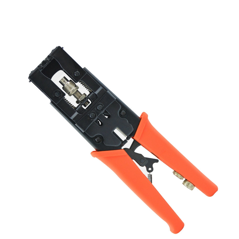 Multifunctional Adjustable Coax Compression Connector Crimping Tool Wire Cutter for RG58 RG59 RG6 Waterproof Connector F BNC RCA (3)