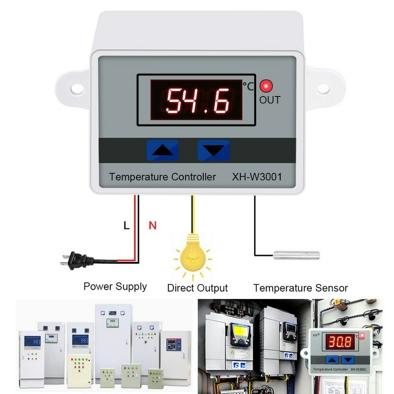 Digitaler Thermostat XH-W3002 mit externem Fühler -50°C 