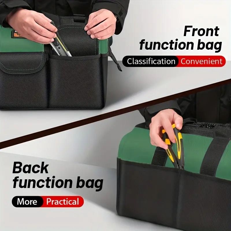 airaj 13 16 18 inch tool bag strong multi function1680d oxford cloth waterproof electrician bag multi pocket anti fall storage bag 3