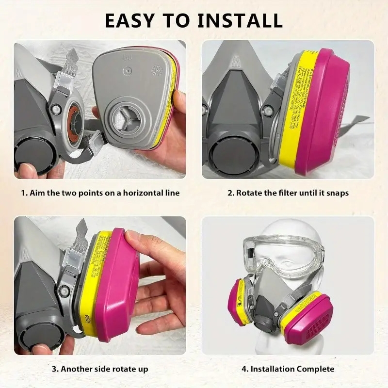 Respirator Mask Chemical Half Face Cover Respirator Mask 1