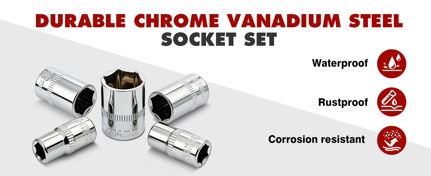 metric socket set