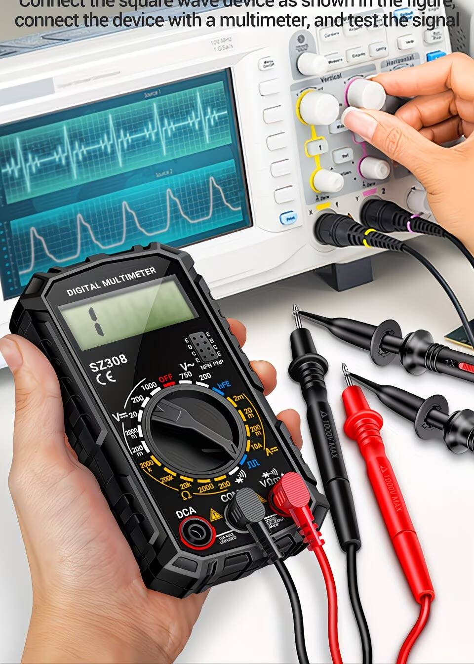 the sz308 is a new high-precision digital multimeter designed for electrical maintenance, of testing ac and voltage, current, and . a multifunctional tool that does not come with a battery Product details 6