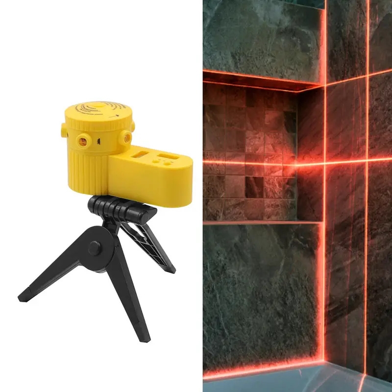 1pc multifunction cross line laser level ertical horizontal vertical line equipment measuring with tripod laser trena level tools four in one household level ruler laser details 7