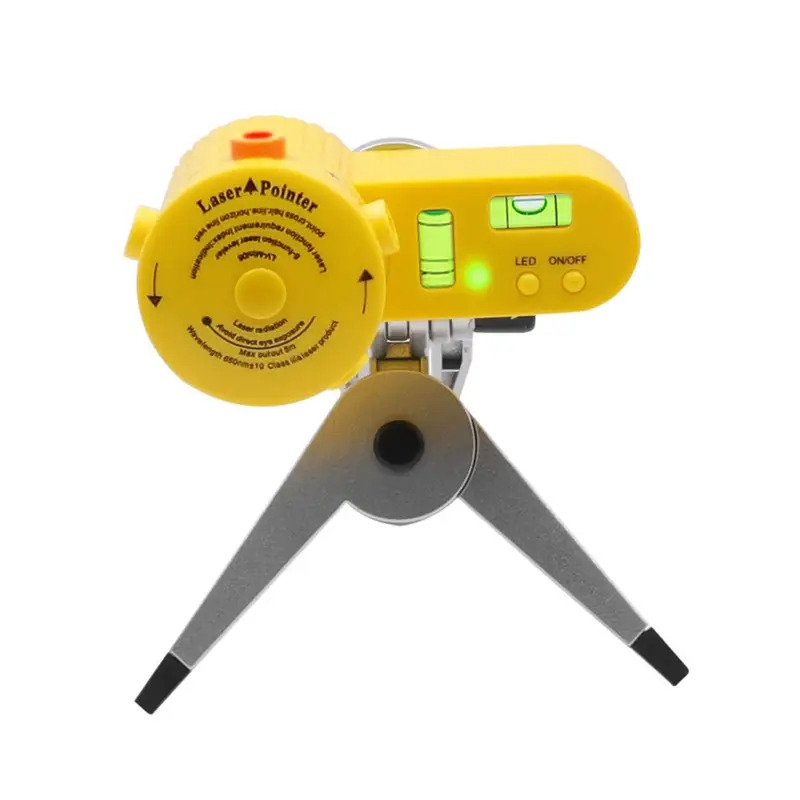 1pc multifunction cross line laser level ertical horizontal vertical line equipment measuring with tripod laser trena level tools four in one household level ruler laser details 9