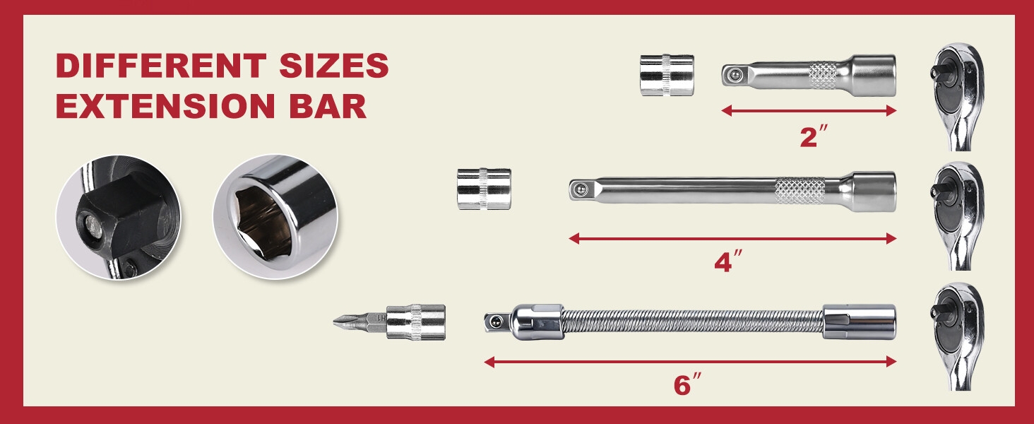 46 PCS Socket Wrench Set