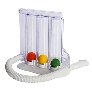Deep Breathing Lung Exerciser - 3 Balls Incentive Spirometer Lung Respirometer