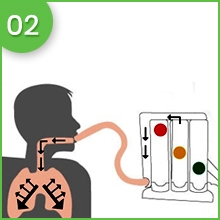 Deep Breathing Lung Exerciser - 3 Balls Incentive Spirometer Lung Respirometer