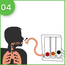 Deep Breathing Lung Exerciser - 3 Balls Incentive Spirometer Lung Respirometer