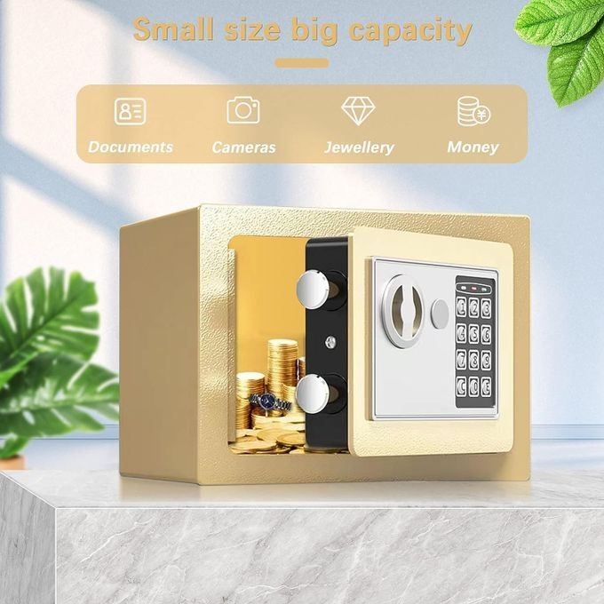 product_image_name-Generic-Electronic Safe Box With Keypad & Keys, Money Lock Boxes, Safety Boxes-3