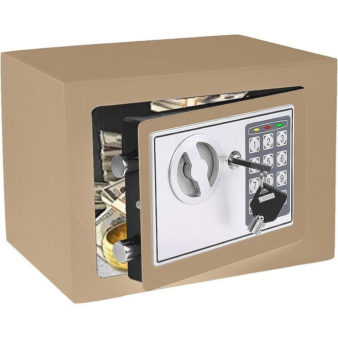 product_image_name-Generic-Electronic Safe Box With Keypad & Keys, Money Lock Boxes, Safety Boxes-1