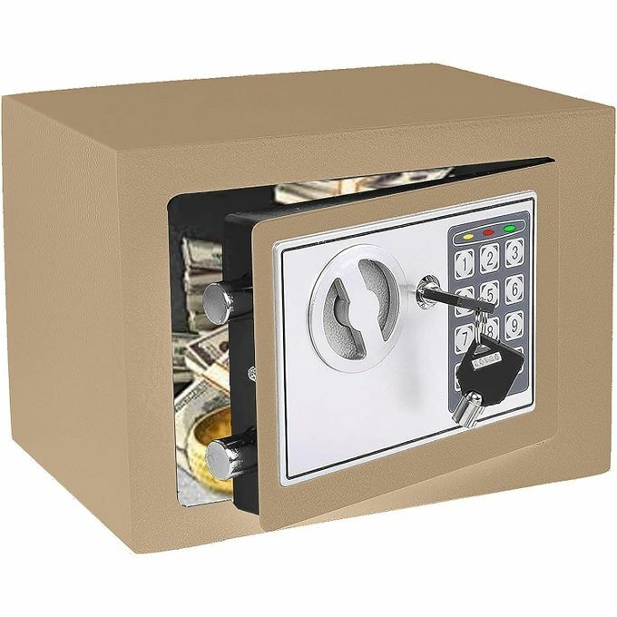 product_image_name-Generic-Electronic Safe Box With Keypad & Keys, Money Lock Boxes, Safety Boxes-1