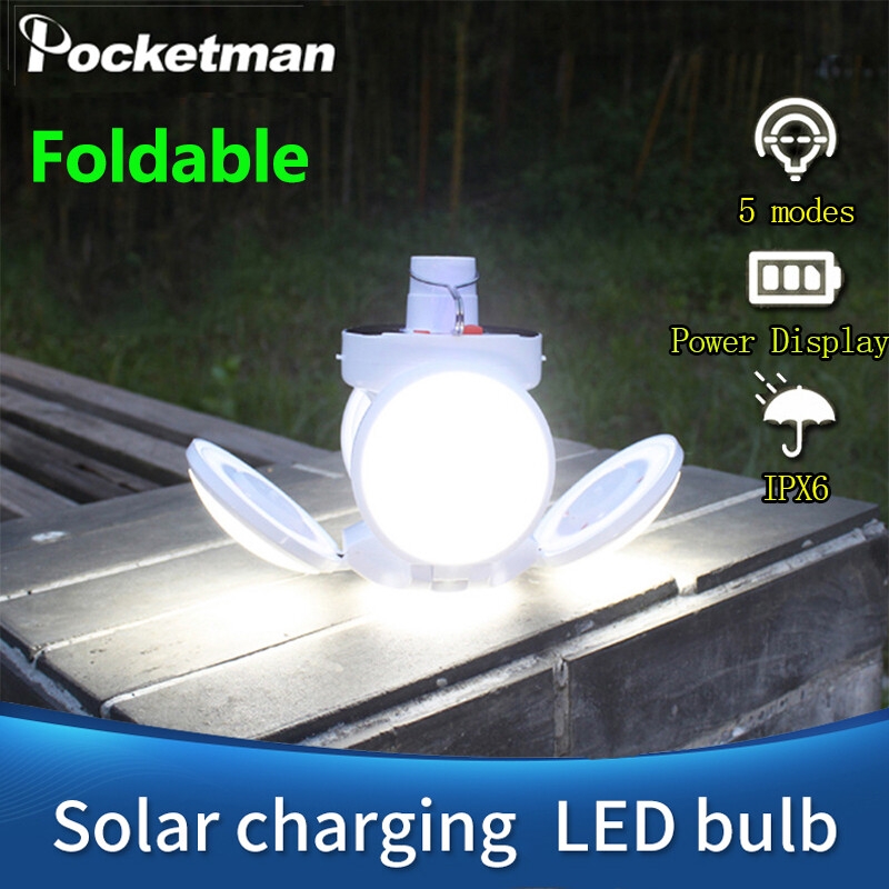 300W-Solar-Light-Bulb-LED-Garage-Light-42LED-Solar-Emergency-DC-Rechargeable-Portable-Lantern-Camping-Light