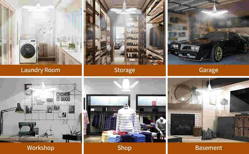 60W LED Garage Lights