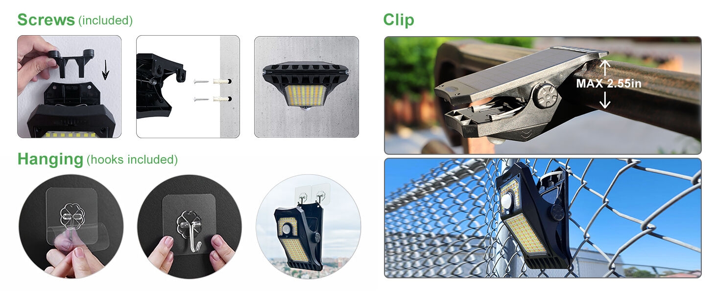 clip on solar lights