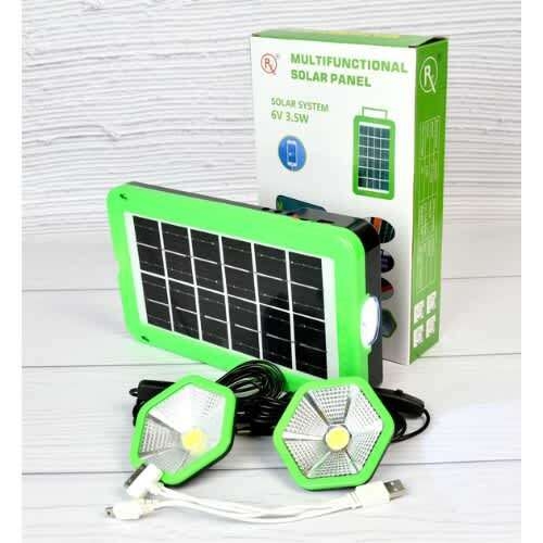 Multifunctional Solar Panel With 3 Lights And Usb Charging For Phones