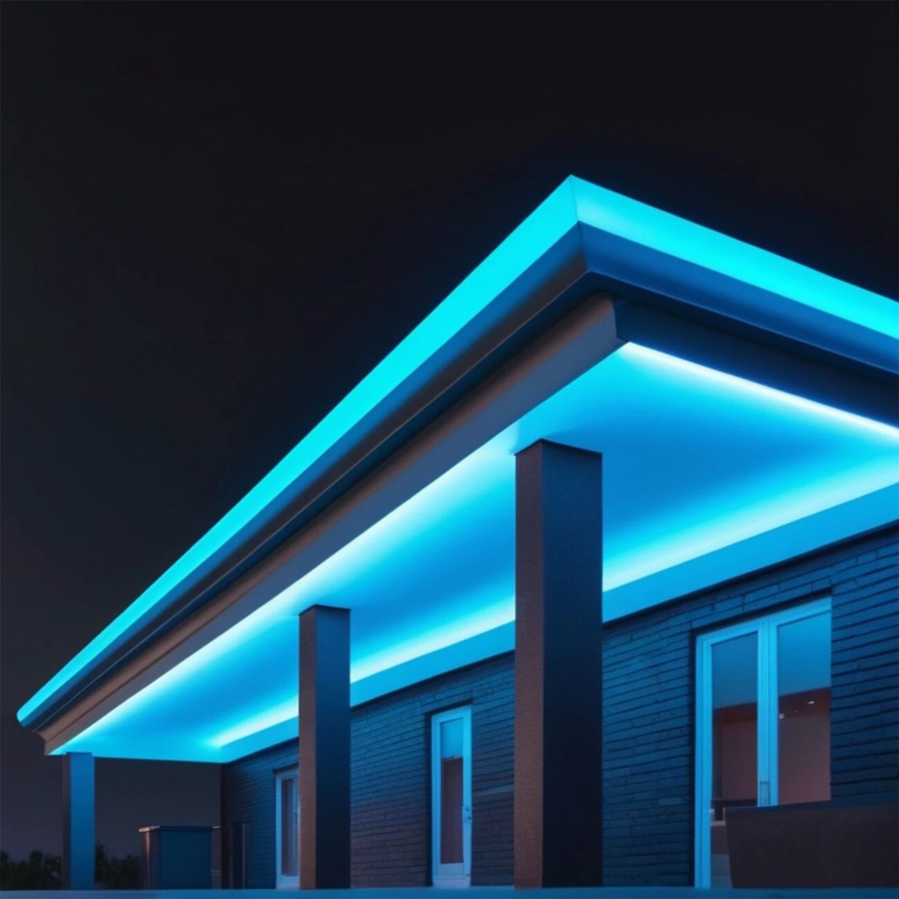 1 件 led 霓虹灯条 冰蓝色霓虹灯条 5v 低电压 pvc 材质 柔性灯条 可自由切割 和 diy 造型 电池盒供电（不含电池） 用于万圣节装饰 卧室派对 室内外装饰 详情 0