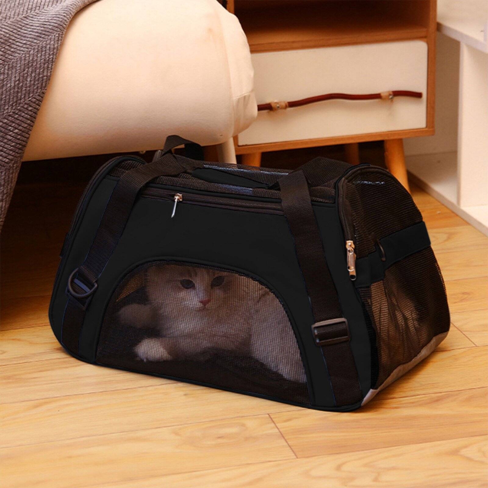 BAOPAI Pet Carrier Bag Basic Soft Mesh For Small Pet Less Than Portable Stylish Pet Travel Bag Ventilated And Breathable Mesh