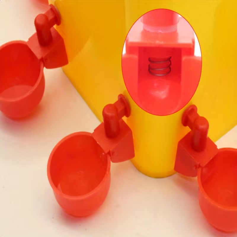 easy to clean poultry waterer with multiple drinking cups durable plastic no battery required ideal for chickens ducks and geese 10 cups for feeding and hydration chicken waterer Product details 5