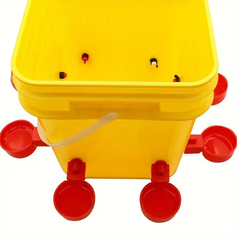 easy to clean poultry waterer with multiple drinking cups durable plastic no battery required ideal for chickens ducks and geese 10 cups for feeding and hydration chicken waterer Product details 7