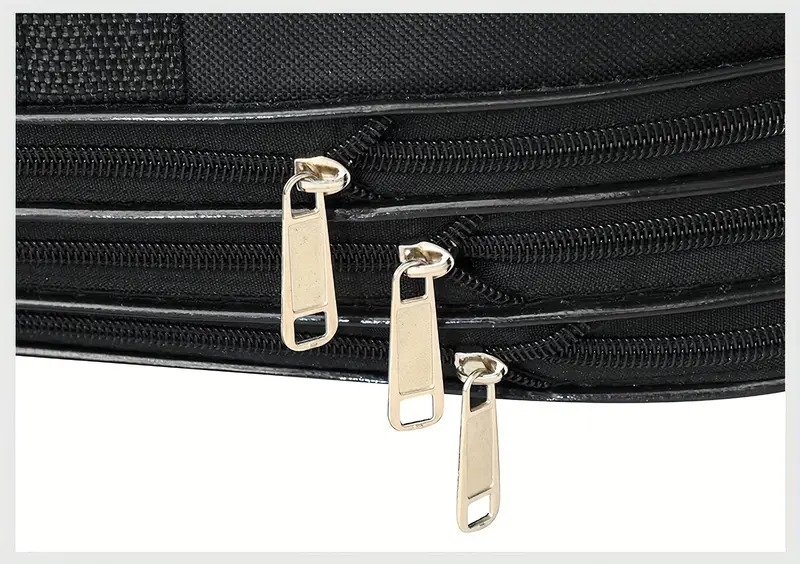 1pc waterproof folding portable travel bag with wheels multilayer large capacity trolley suitcase bag lightweight business duffel bag details 12