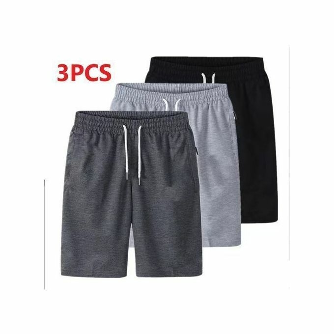 product_image_name-Fashion-3PCS Shorts Vêtements D'extérieur D'été Pour Hommes Pantalons Minces à Cinq Points Pantalons Décontractés Pour Hommes Pantalons De Sport Amples Pantalons De Plage Pour Hommes-1