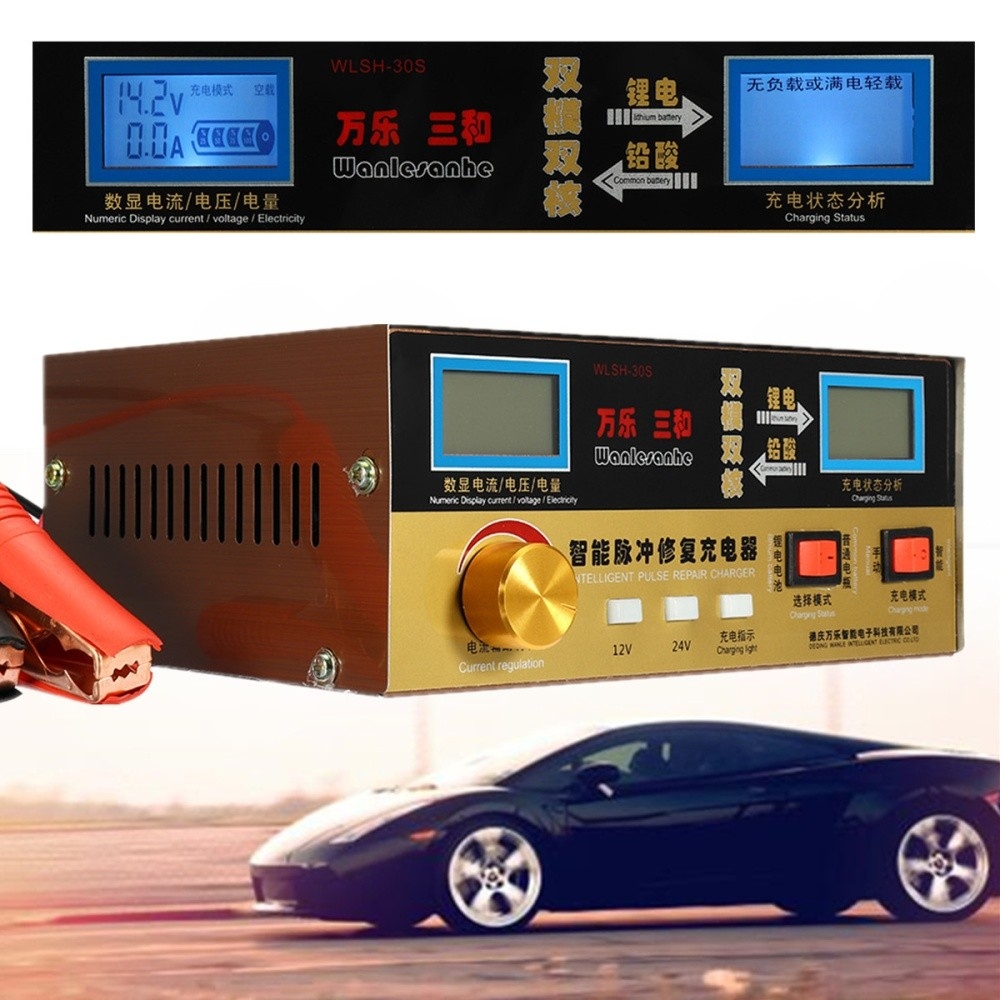 Generic Automatic Intelligent Pulse Repair Type 12V/24V 6AH400AH Car