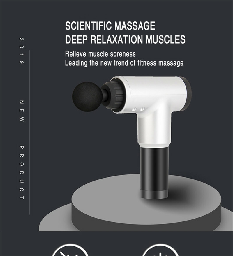 Fascial Gun Muscle Maging Relax Recovery Soreness Pain Fascia Gun Relief Slimming Shaping Mager 4 Heads Gym Aiding (3)