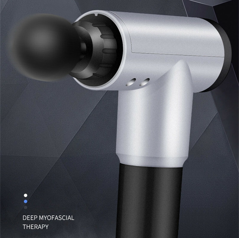 Fascial Gun Muscle Maging Relax Recovery Soreness Pain Fascia Gun Relief Slimming Shaping Mager 4 Heads Gym Aiding (18)