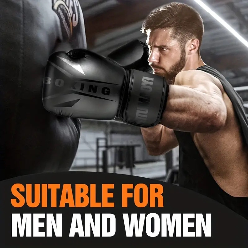 boxing gloves for men women boxing training gloves kickboxing gloves sparring punching gloves heavy bag workout gloves for boxing kickboxing muay thai mma details 2
