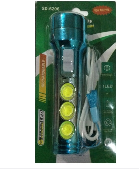 ⁦Torch Light SD-6206 LED Flashlight⁩ - الصورة ⁦2⁩