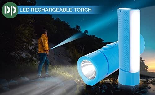 Dp Rechargeable Torch Light Super Bright Led Flashlight DP-9171 :  Amazon.in: Sports, Fitness & Outdoors